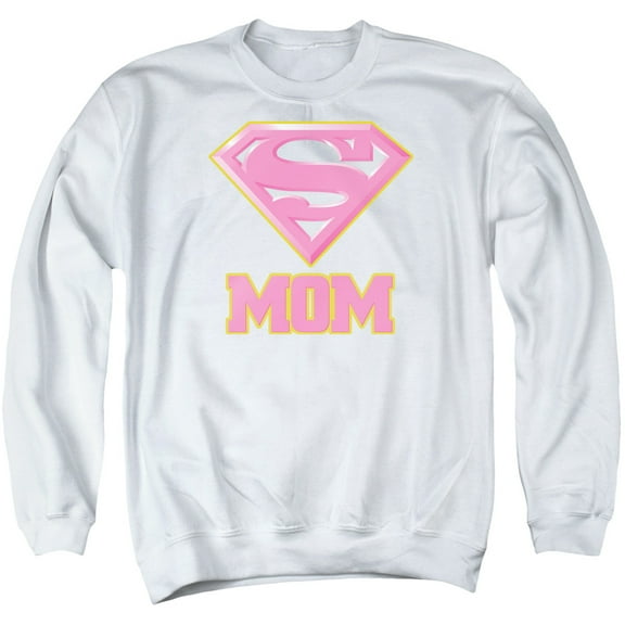 Superman - Super Mom Pink - Crewneck Sweatshirt - Large