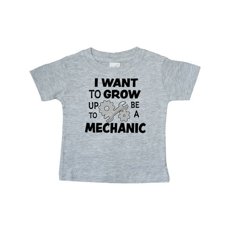 

Inktastic I Want To Grow up To Be a Mechanic Gift Baby Boy or Baby Girl T-Shirt
