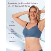 Momcozy Nursing Bras for Breastfeeding, 3.0 Jelly Strip Lift Support Maternity Bra, Seamless Soft Wirefree Pregnancy Bra