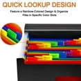 thumbnail image 6 of ZOUYUE 24 Pockets Expanding File Folder,Black Desktop Accordion Folders Document Storage Organizer with Expandable Cover (A4/Letter Size), 6 of 8