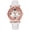 White, variant on YZZZJZQL Women Watch Fashion Elegant Ladies Pu Leather Leather Waterproof Quartz Wristwatch Black
