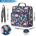 thumbnail image 2 of FORMRS Zipper Binder with Shoulder Strap 2-inch Ring 500 Sheet Capacity File Bag, Pink Cartoon Truck Pattern, 2 of 5