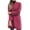 Hot Pink, variant on Tejiojio Coats Plus Size Clearance Fashion Women Wool Coat Trench Jacket Ladies Warm Long Overcoat Outwear Fashion