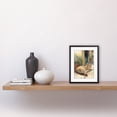 thumbnail image 2 of Cat Sunbathing in Mediterranean Village Street Watercolour Illustration Artwork Framed Wall Art Print 9X7 Inch, 2 of 5