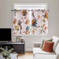 thumbnail image 4 of Pink Spring Floral Kitchen Curtains Window Panels, Summer Botanical Vintage Birds Insulated Window Treatment Curtain, Grommet Curtains for Bedroom/Living Room/Bathroom, 2 Piece 42"Wx45"L, 4 of 8