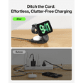 thumbnail image 6 of Belkin MagSafe Charger Compatible, 3-in-1 Qi2 Wireless Charging Station 25W, Convertible Wireless Charger for iPhone 16, Apple Watch, AirPods, Portable Phone Stand for Travel w/ 45W Adapter - Black, 6 of 11