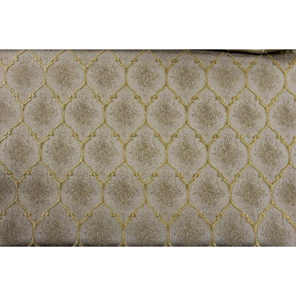 Ladino Jacquard Fabric, 55 Inch. in Width, | Home Decor, Gold / Cut by the Yard