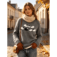 thumbnail image 6 of UZMOG Sweaters for Women, Women's Sweaters Fair Isle Knitted Vintage Long Sleeve Crew Neck Retro Lightweight Pullover Tops, Fall Winter Fashion Clothing, 6 of 7