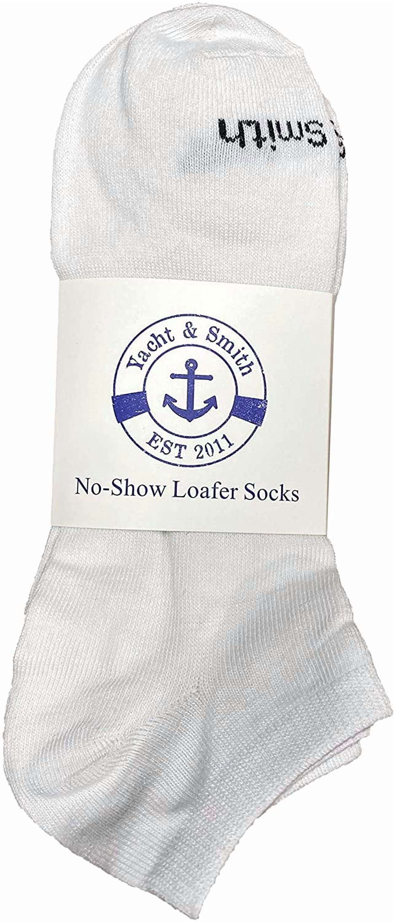 Yacht & Smith 24 Pairs of Low Cut Ankle Socks for Big Kids, Boys Girls, Bulk Pack Sock Size 6-8
