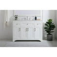 thumbnail image 2 of 48 inch Single Bathroom Vanity in White with Backsplash, 2 of 8