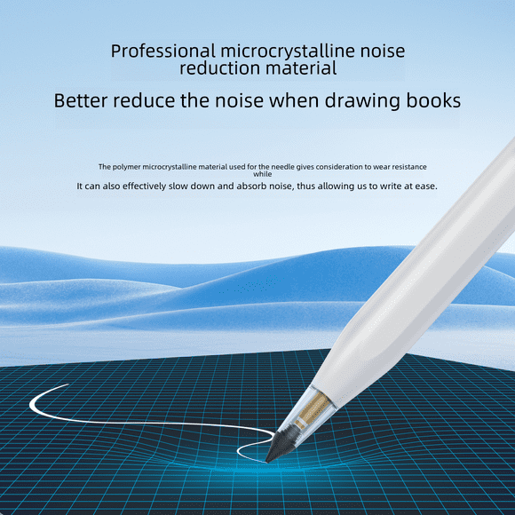 Adecuado para lápiz óptico Apple, Applepencil, cabezal de lápiz silencioso, repuesto desmontable, punta de lápiz resistente al desgaste, color negro pequeño