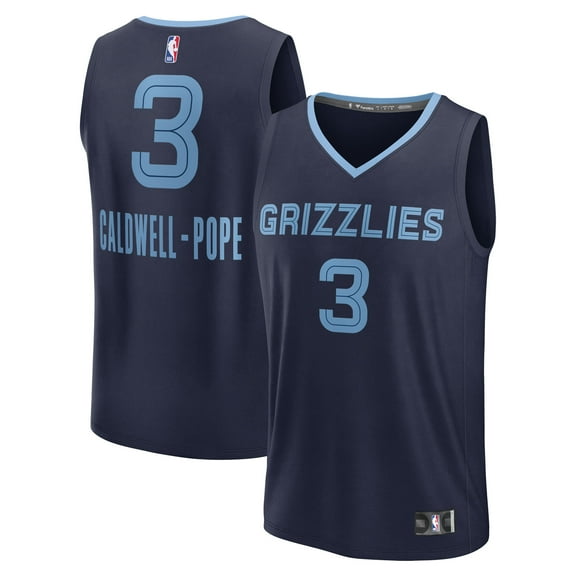 Men's Fanatics Kentavious Caldwell-Pope Navy Memphis Grizzlies Fast Break Replica Player Jersey - Icon Edition
