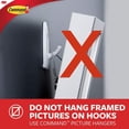 thumbnail image 6 of Command Large Utility Hook 17003ES - Adhesive Easy Installation - 3 Pack, White, 6 of 9