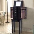 thumbnail image 4 of Gymax Mirrored Jewelry Cabinet Armoire Storage Chest Stand Organizer, 4 of 10