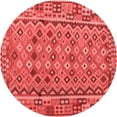 thumbnail image 1 of Ahgly Company Indoor Round Abstract Red Contemporary Area Rugs, 8' Round, 1 of 4