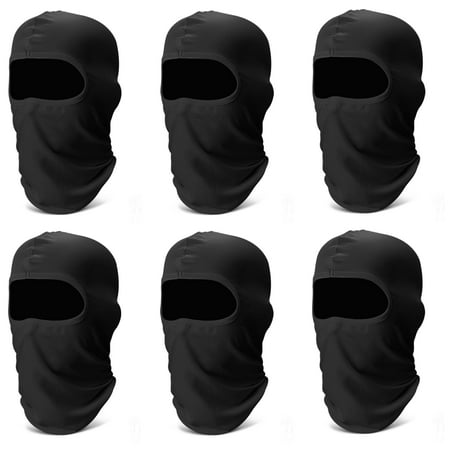 WEN Face Ski Mask: 6 Pack Breathable Full Face Cover for Men Women Full Head Masks Neck Gaiter Camo