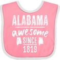 thumbnail image 3 of Inktastic Alabama Awesome Since 1819 Boys or Girls Baby Bib, 3 of 4