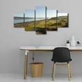 thumbnail image 4 of TISHIRON 5PCS Framed Canvas Wall Art Set,60"x32" Green Golf Course Canvas Art Decor, 4 of 7