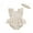 Ivory, variant on Musuos Baby Girls Rompers Dress 6M 9M 12M 18M Solid Color Fly Sleeve Skirt Hem Infant Bodysuits Summer Clothes with Headband