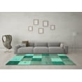 thumbnail image 3 of Ahgly Company Indoor Rectangle Abstract Light Blue Contemporary Area Rugs, 3' x 5', 3 of 4