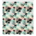 thumbnail image 3 of Ambesonne Hawaii Shower Curtain, Summer Palm Trees Fern, 69"Wx75"L, Multicolor, 3 of 3