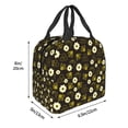 thumbnail image 3 of Disketp Honey Bees With Flowers for Insulated Lunch Bag for Women and Men, Perfect for Work, Hiking, Picnic, 3 of 8