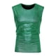 thumbnail image 5 of Camiseta sin mangas metálica Inspire Chic para hombres, chaleco brillante para fiestas y clubes, color verde M, 5 of 5