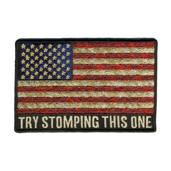 Hot Leathers PPA8880 Try Stomping This One 4"x3" Patch 4X3