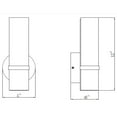 thumbnail image 4 of Design House Fleming Transitional Satin Nickel Finish 12" LED Vanity Bar Light with Frosted Glass, 4 of 14