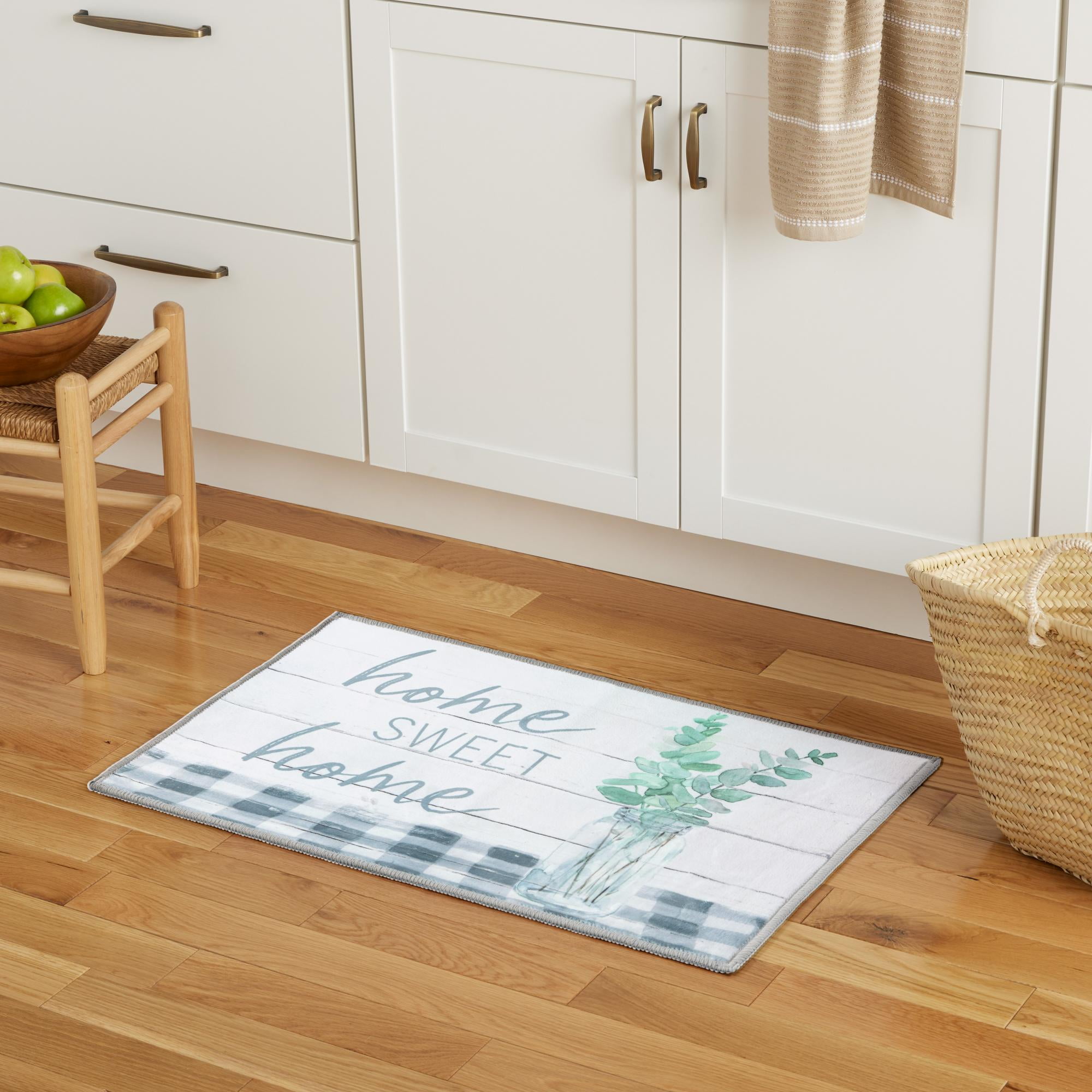 Mainstays Home Sweet Home Multicolor Kitchen Mat, 18" x 30"