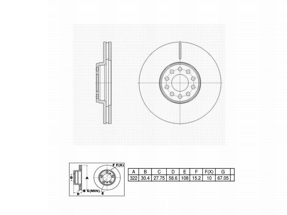 Winstop Brake Rotor, Front WS251538, Workhorse W42 2006