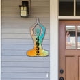 thumbnail image 2 of Yoga Lotus Wooden Custom House Number Sign by G. DeBrekht | Love Family Kids Decor - MA984352, 2 of 7