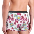 thumbnail image 3 of Uemuo Watercolor Flowers Pattern Men's Boxer Briefs,Trunk Anti-Chafing,Comfortable, Durable, and Stylish Underwear-Small, 3 of 9