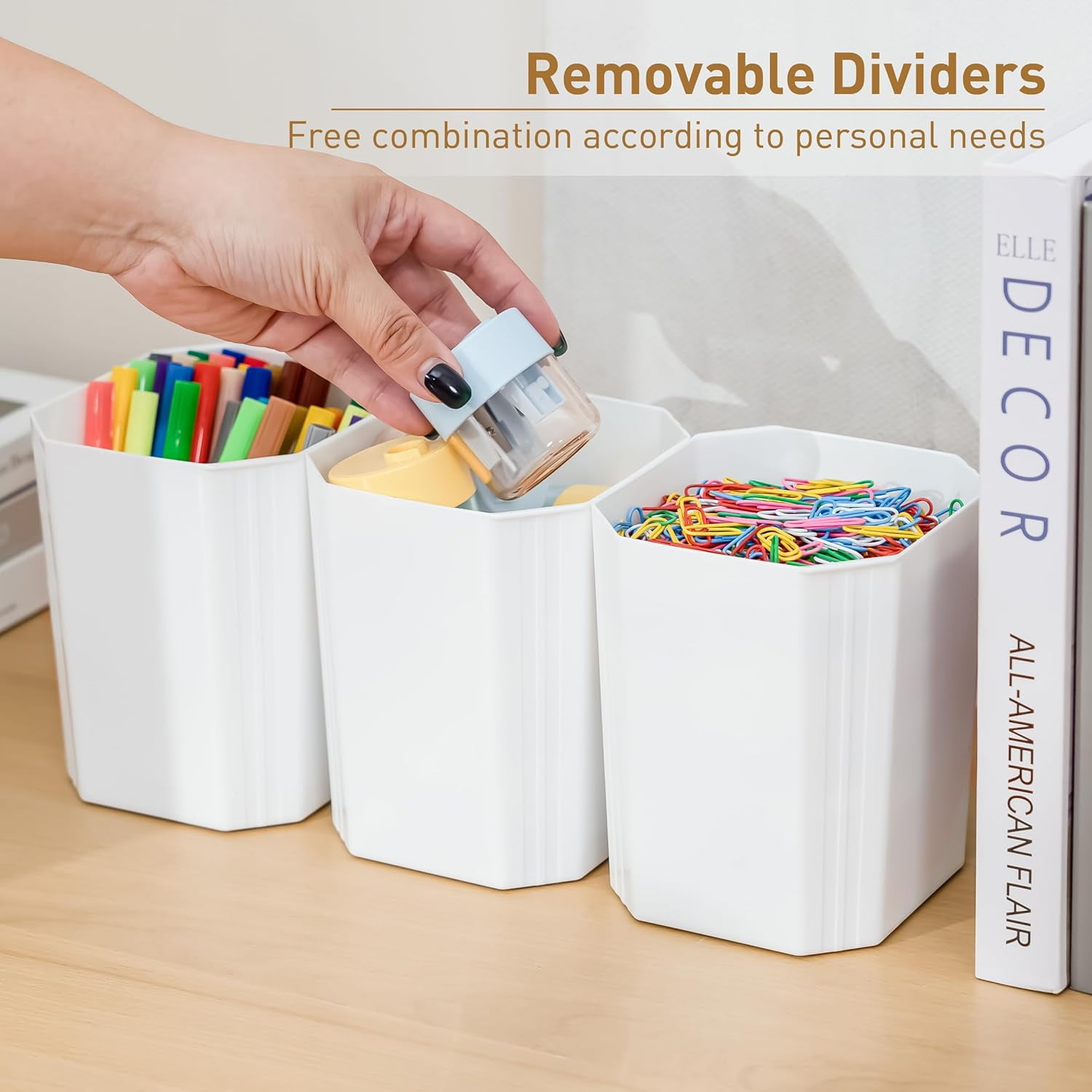 Sunny Lane 17 QT Plastic Storage Bins Clear Storage Box with Lids Multipurpose Stackable Storage Containers for Organizing Tool, Craft, Crayon, 4 Packs