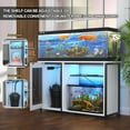 thumbnail image 5 of 55-75 Gallon Fish Tank Stand with Power Outlets & LED Light, Reversible Heavy Duty Metal Aquarium Stand with Cabinet for Fish Tank Accessories Storage, Turtle/Reptile Terrariums, White, 5 of 7