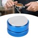 thumbnail image 3 of Prensa de café reutilizable de acero inoxidable para cocina doméstica, martillo de prensado en polvo, altura ajustable (base convexa azul de 58°), 3 of 14