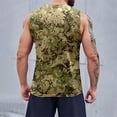 thumbnail image 5 of Tank Tops Men Summer Sleeveless Camo Print Tees Muscle Beach Casual Workout Running Comfortable Breathable Vests Camouflage L, 5 of 6