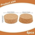 thumbnail image 2 of 6 Pcs Cork Stoppers for Bottles 5.35-6x2.05cm/2.11-2.36x0.81 Inch Tapered Cork Stoppers Replacement Corks Beverage Stoppers Wine Bottle Cork Lids for Wine Making Craft Beer Bottle, 2 of 7