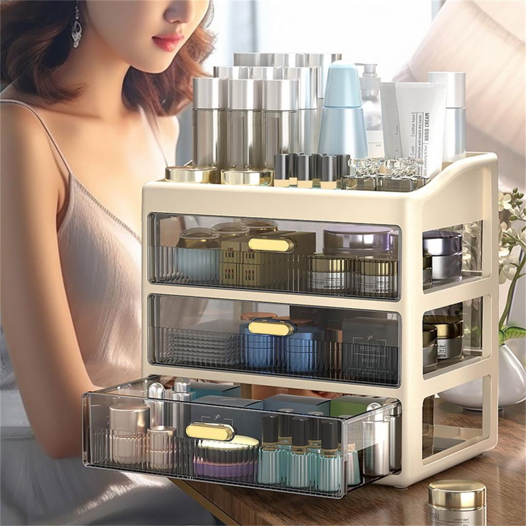 HONCLL Elegant Multitier Desk Drawer Storage Cabinet Home Accessory Office Supplies for Efficient Workspaces Organization