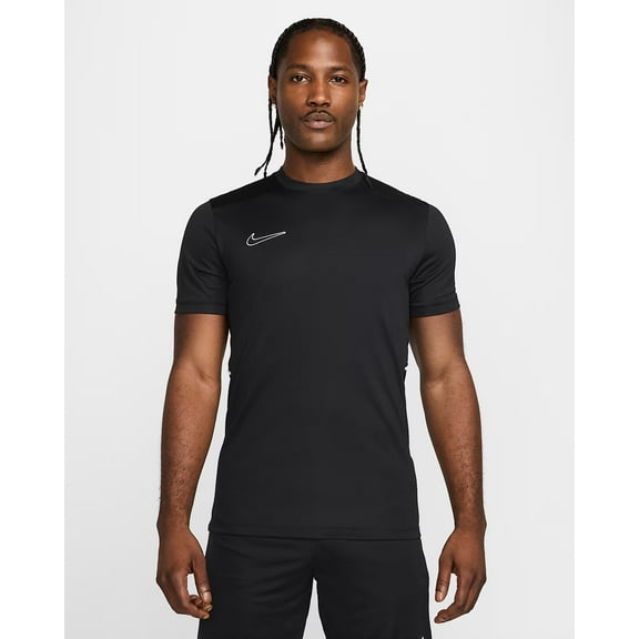Nike Men's Nike Academy Dri-FIT Short-Sleeve Soccer Top, Black/White, XL