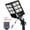 Black, variant on Bjsuc Solar Street Light - LED Security Street Outdoor Courtyard Lights, Super Bright 200000LM Commercial Parking Lot Light with Motion Sensor for Path, Porch