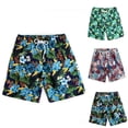 thumbnail image 1 of AXXD Mens Shorts Athletic Loose Fit Summer Outdoors Classic Drawstring Pineapple Lemon Printing Sport Shorts For Youth New Arrival(4 PACK), 1 of 9
