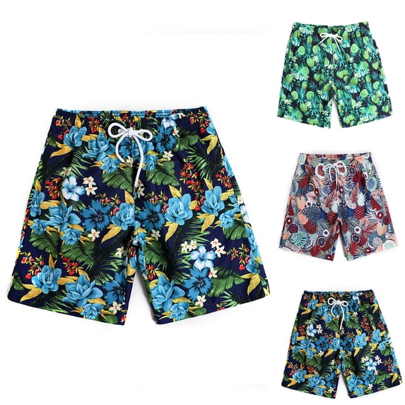 AXXD Mens Shorts Athletic Loose Fit Summer Outdoors Classic Drawstring Pineapple Lemon Printing Sport Shorts For Youth New Arrival(4 PACK)