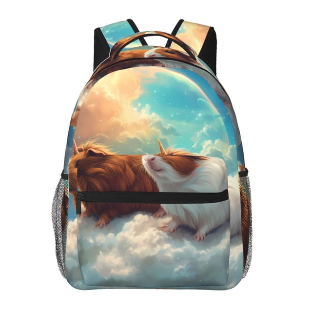 Fotbe Cloud Guinea Pig Mochila Casual con Estampado para Escuela, Viajes y Actividades al Aire Libre - Duradera, Ligera y Cómoda