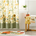 thumbnail image 4 of Celebrate Together Fall Floral Shower Curtain, Sage Green, Floral Pattern, 70" x 70", Washable, 4 of 5