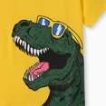 thumbnail image 6 of PatPat Boys Clothes Set Yellow Dinosaur Graphic Tee with Army Green Pocket Design Shorts Sizes 5-12, 6 of 9