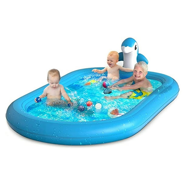 Inflatable Splash Pad For Kids Toddlers Multifunctional Pool Summer
