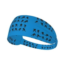 Unisex Ice Hockey Sweatband Sports Headband For Running Cycling Yoga Workout Stretchy Hairband