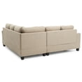 thumbnail image 4 of Sandridge 80 in. W 2-piece Microfiber L Shape Sectional Sofa in Vanilla-Color:Vanilla,Material:Microfiber, 4 of 5