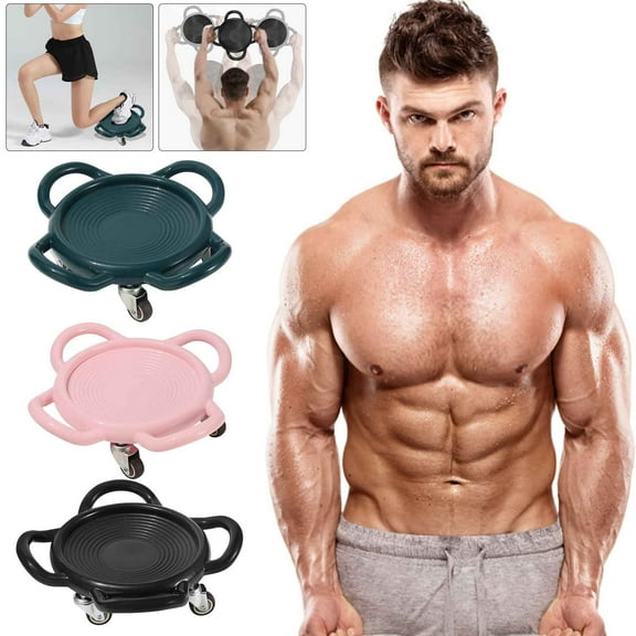 Ab Roller under $5! CQCYD Abdominal Sliding Disc Trainer, Four Wheel Core Strength Exercise Equipment, Home Fitness Workout Gear, Silent Gliding Board for Floor Exercises